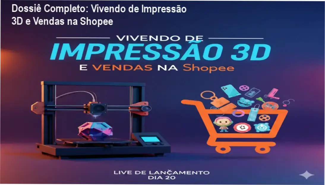 Dossiê Completo: Vivendo de Impressão 3D e Vendas na Shopee 1 Vivendo de Impressão 3D de Fabricio Teixeira: visão interna do método de vendas na Shopee